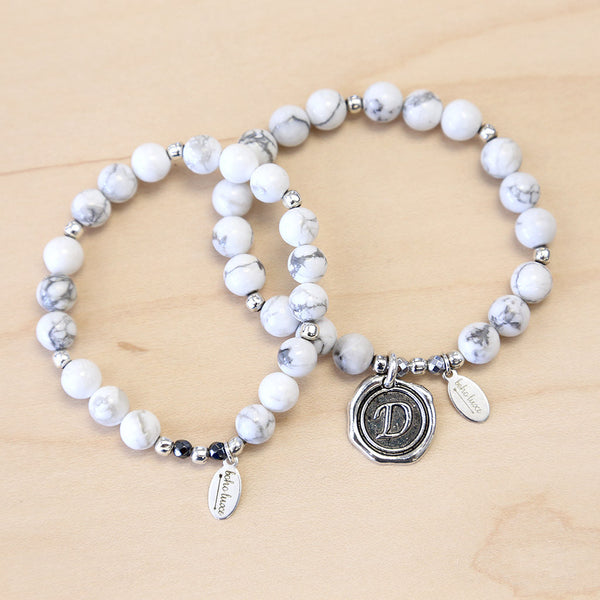 The Kendra -  White Howlite Bracelet