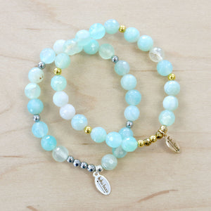 The Katie - Aqua Agate Bracelet