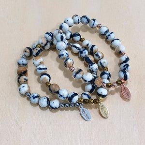 The Matilda -  Coffee Jade - Semi-precious beads